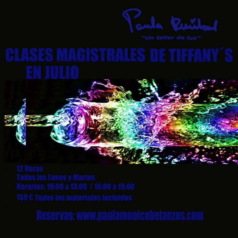 Interiorismo y decoracion en las clases magistrales de tiffany en Bilbao