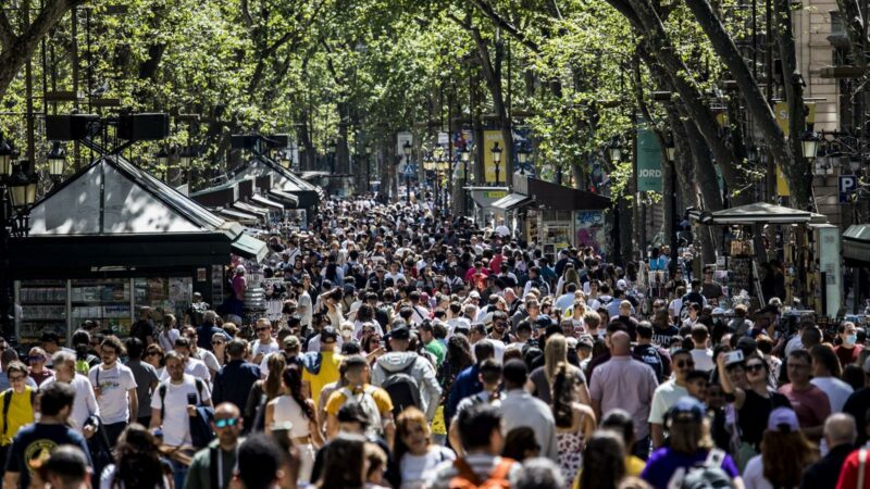 Turistas en Barcelona